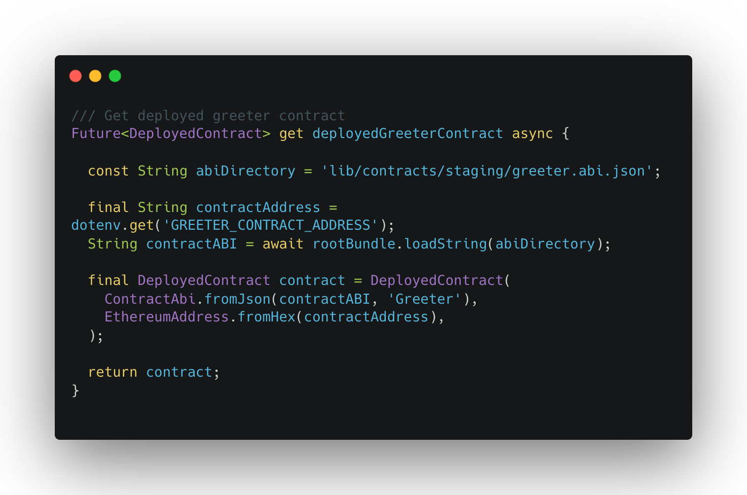 DeployedContract